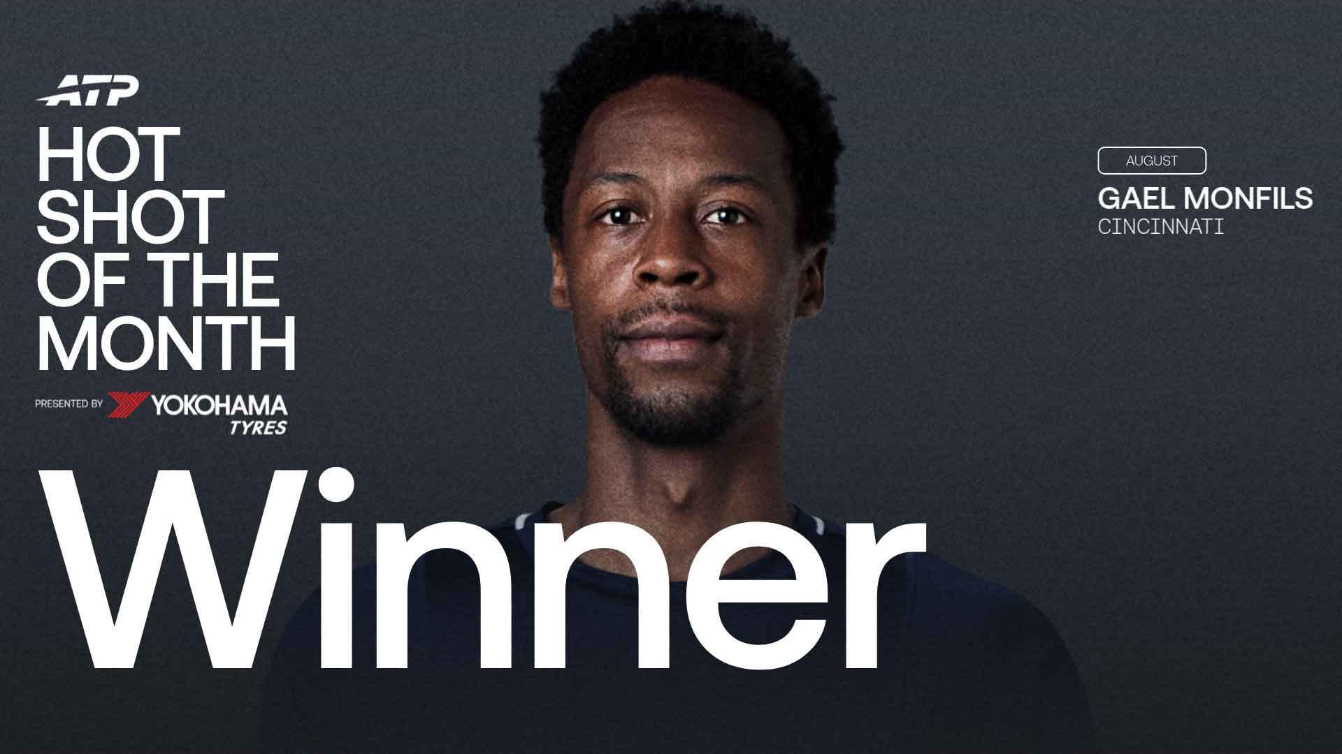 Monfils hits trademark magic for August's Hot Shot of the Month