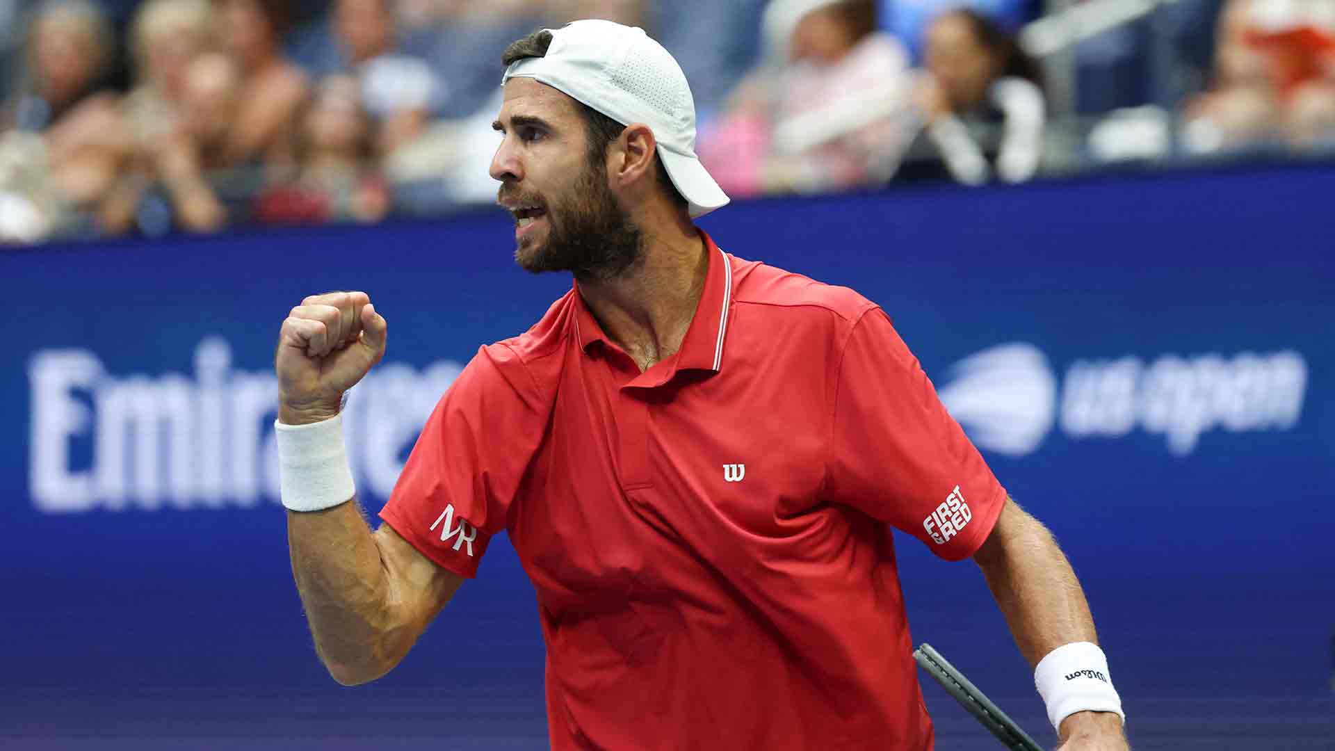 Karen Khachanov perseguía este miércoles en Nueva York su segunda semifinal en el US Open.
