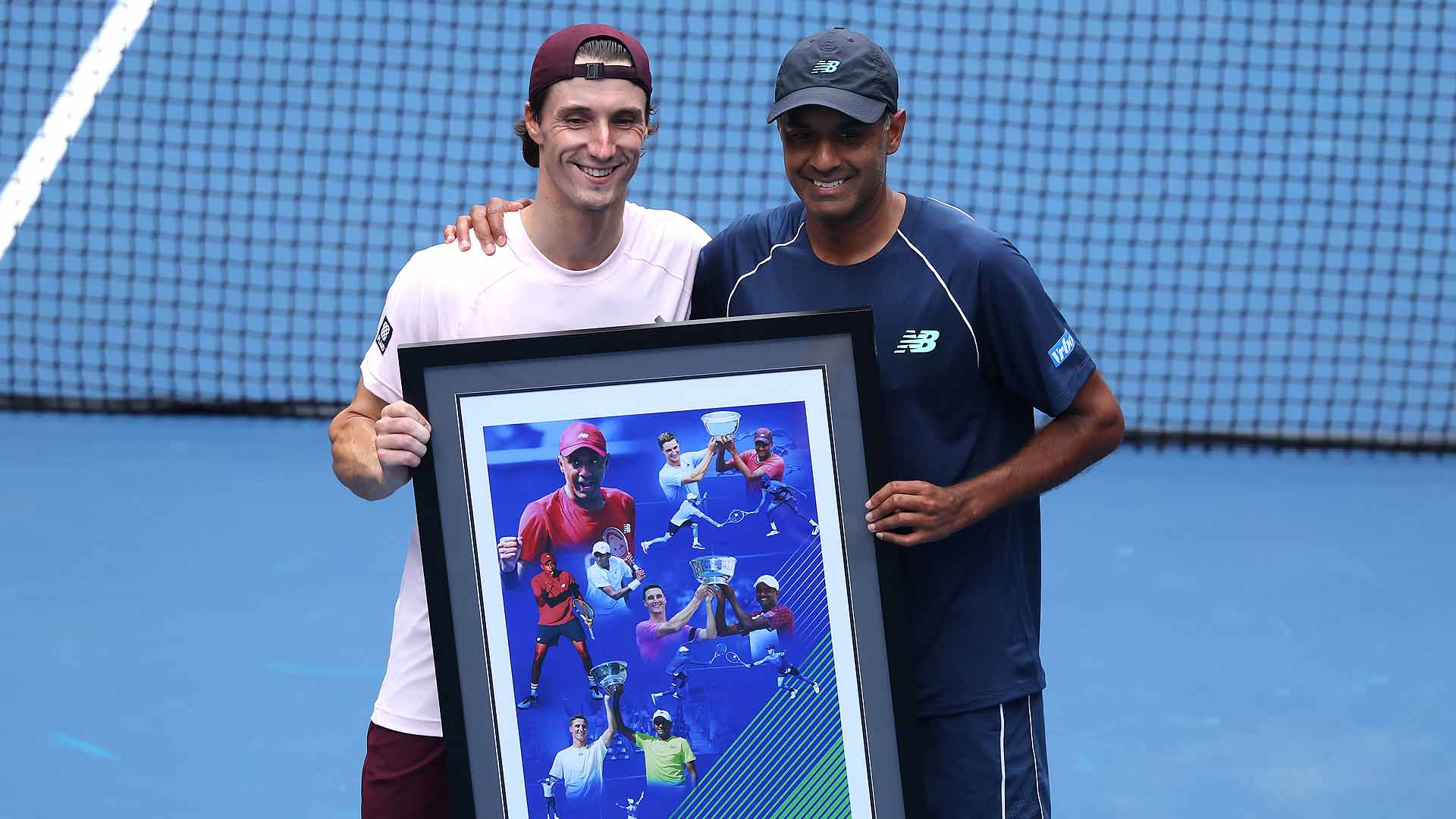 Joe Salisbury and Rajeev Ram after their semi-final defeat at the US Open Thursday.