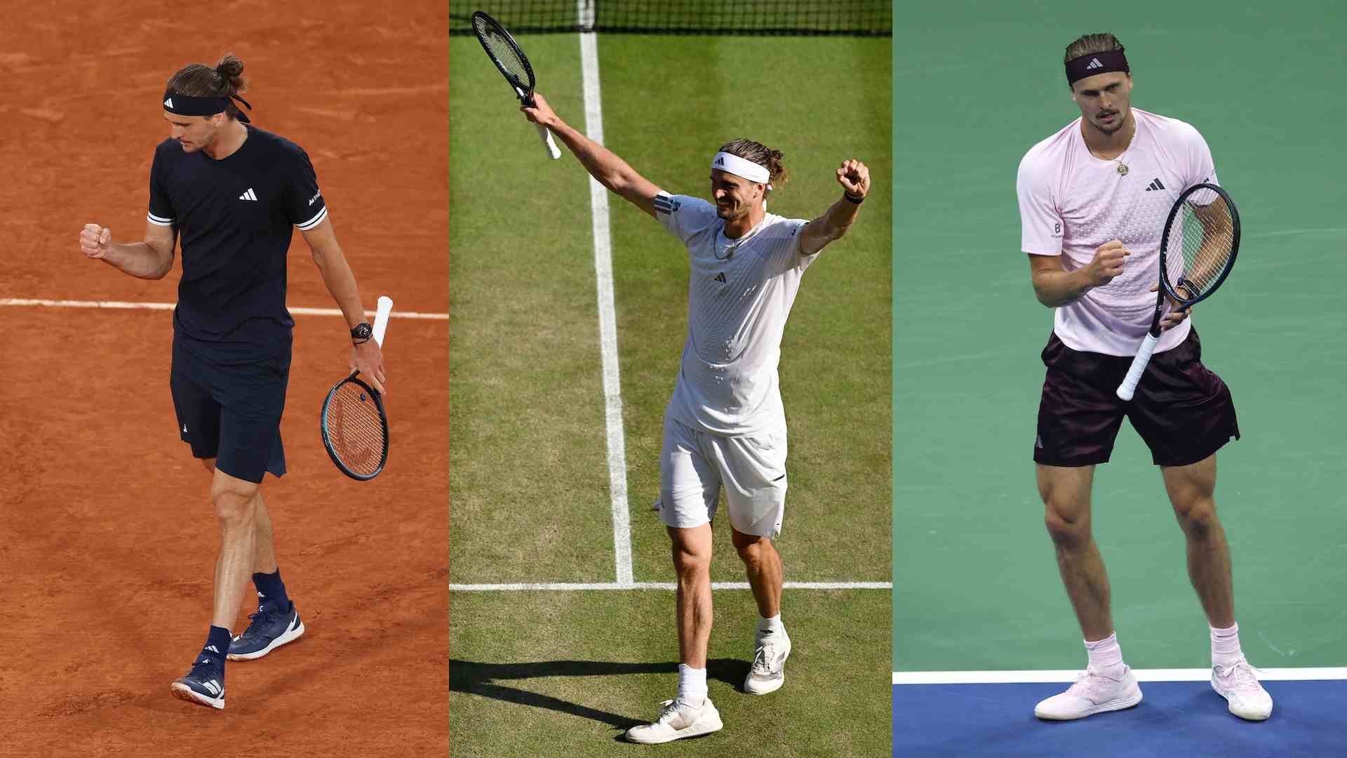 Alexander Zverev is the 12th man since 1978 to reach a major final on each surface in one year. 