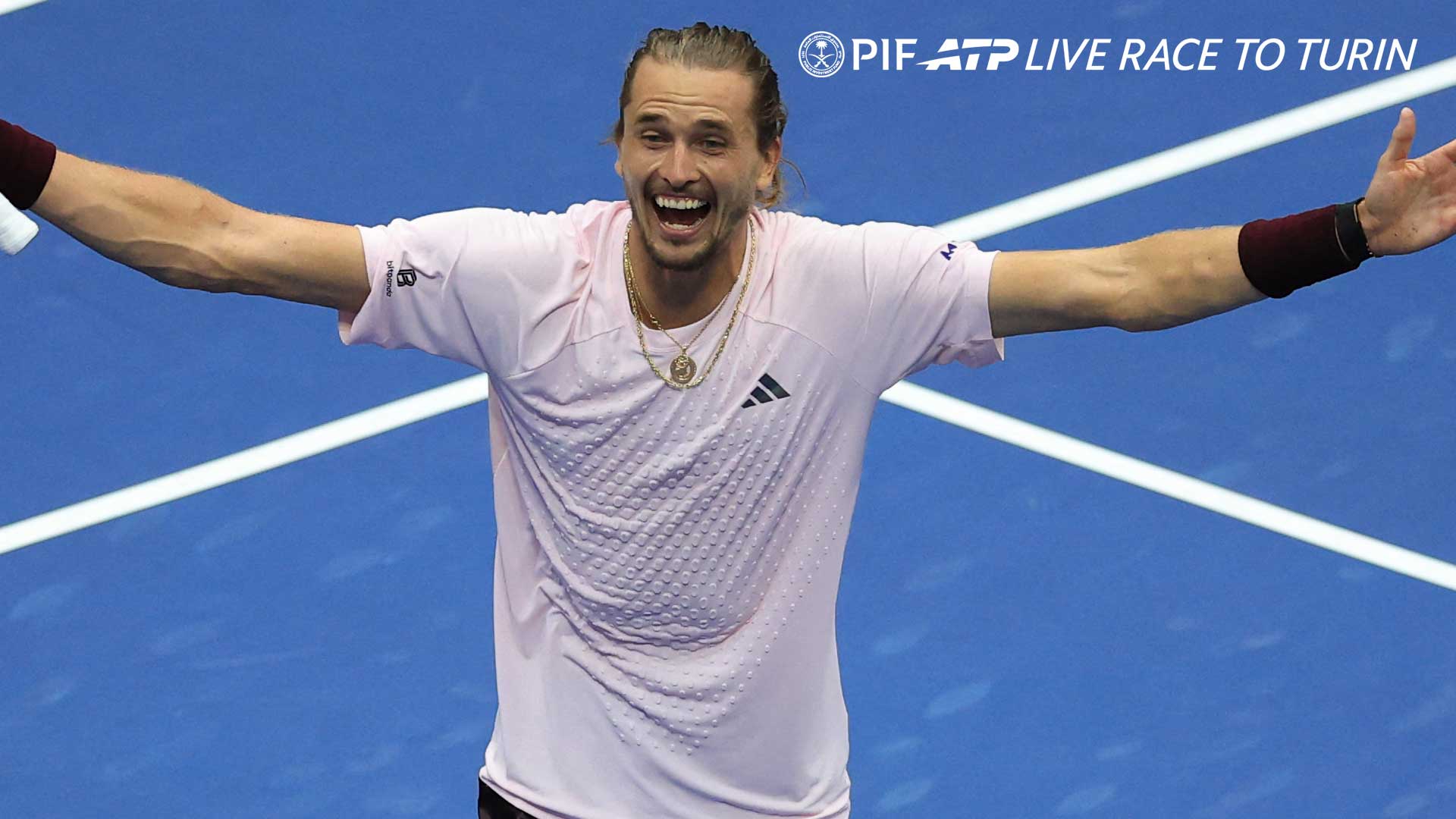 Alexander Zverev is first in the PIF ATP Live Race To Turin.