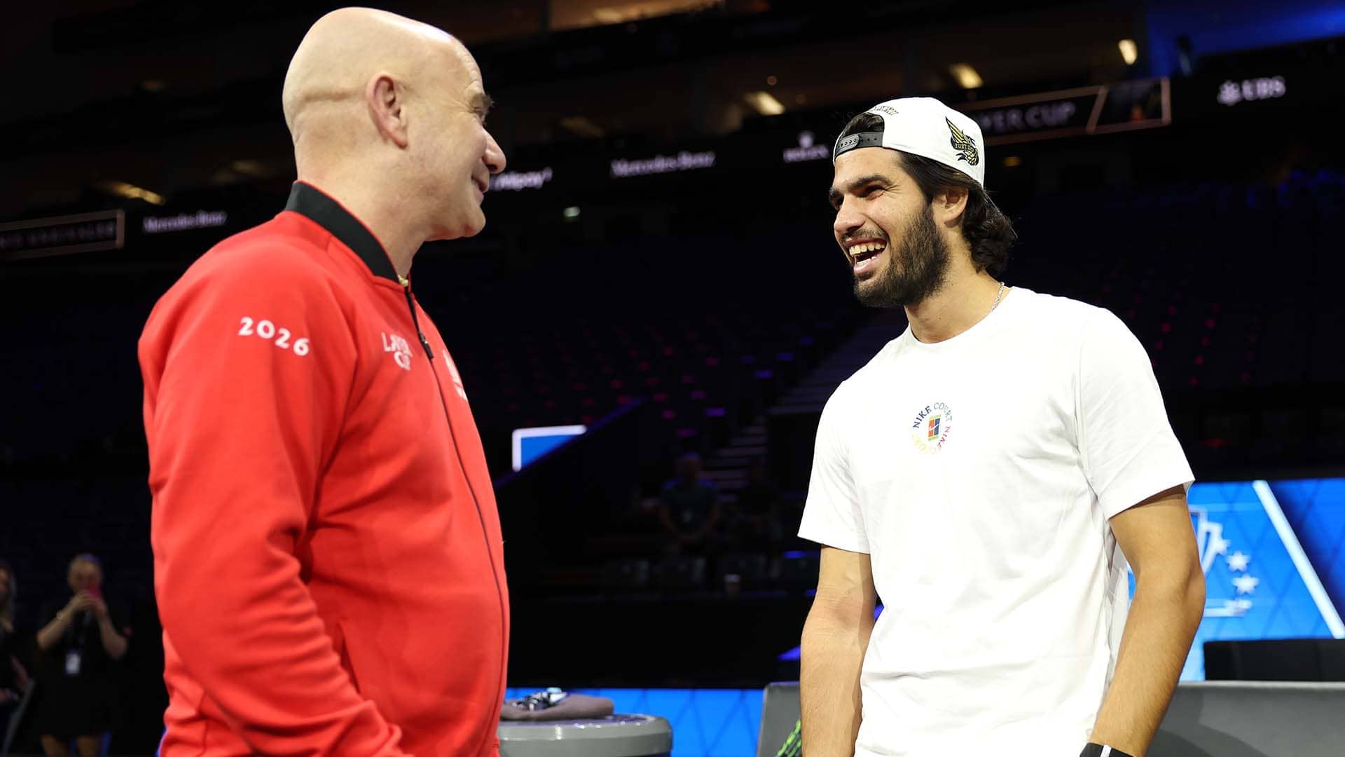 Alcaraz greets Laver Cup opponent Agassi, stars arrive in London: The best photos