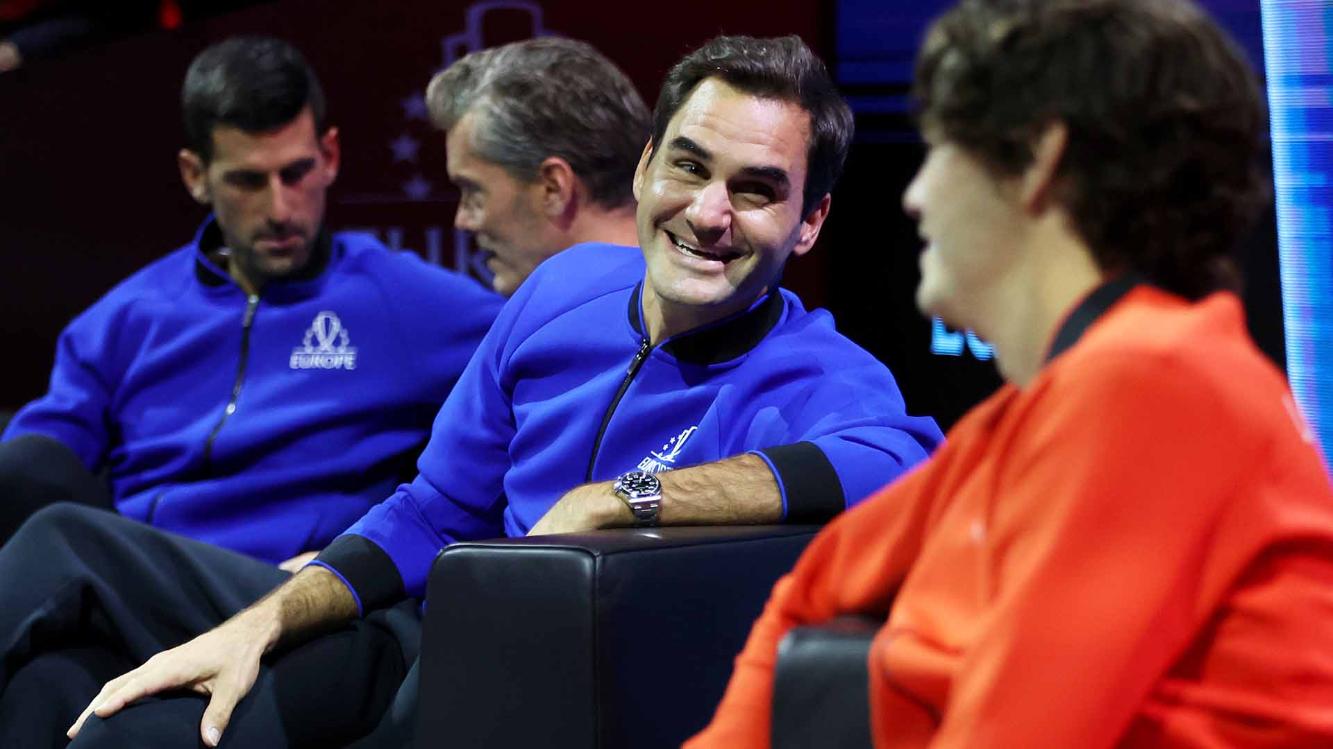 <a href='https://www.atptour.com/en/players/roger-federer/f324/overview'>Roger Federer</a>, <a href='https://www.atptour.com/en/players/taylor-fritz/fb98/overview'>Taylor Fritz</a>