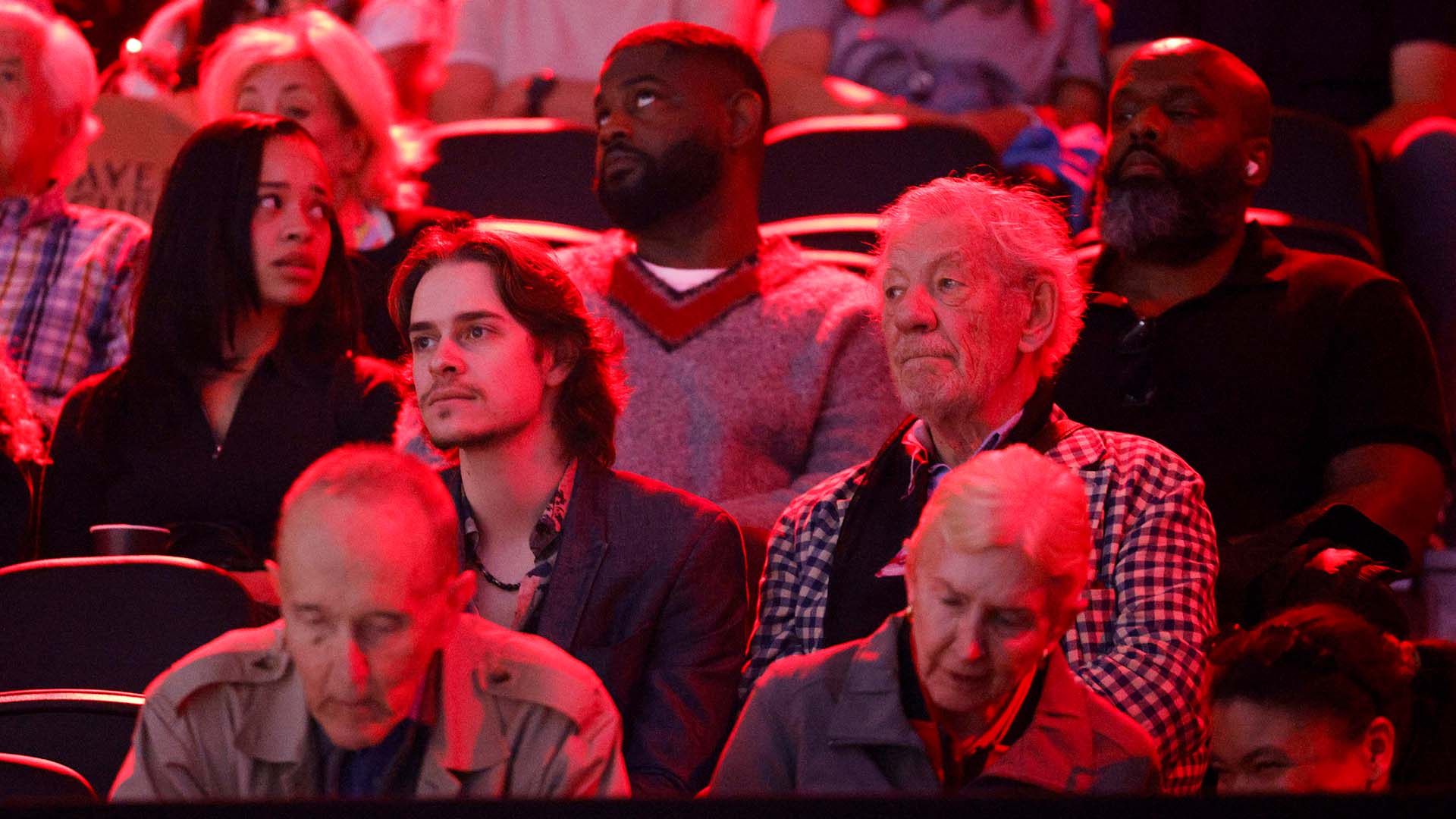Ella Mai and Ian McKellen among those to attend the <a href='https://www.atptour.com/en/tournaments/laver-cup/9210/overview'>Laver Cup</a>.