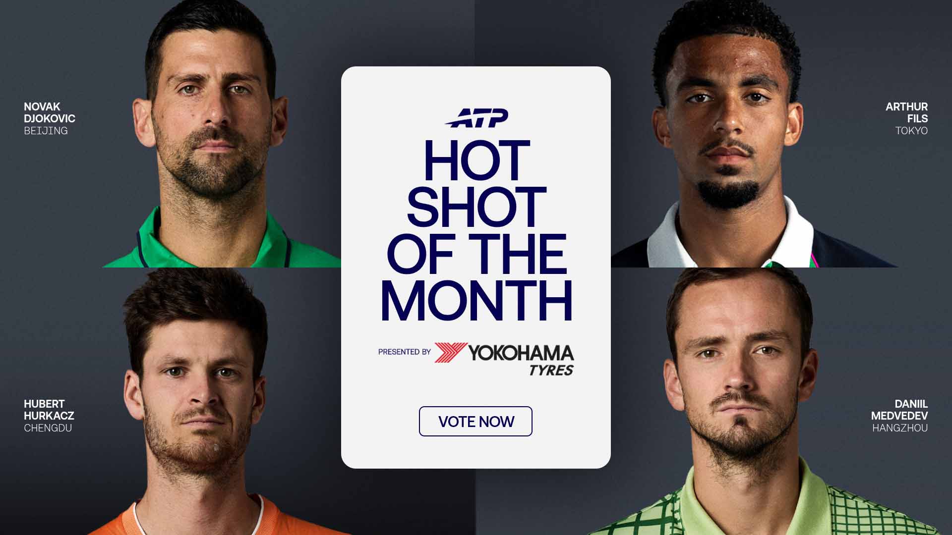 Djokovic, Fils headline September's Hot Shot of Month; Vote here