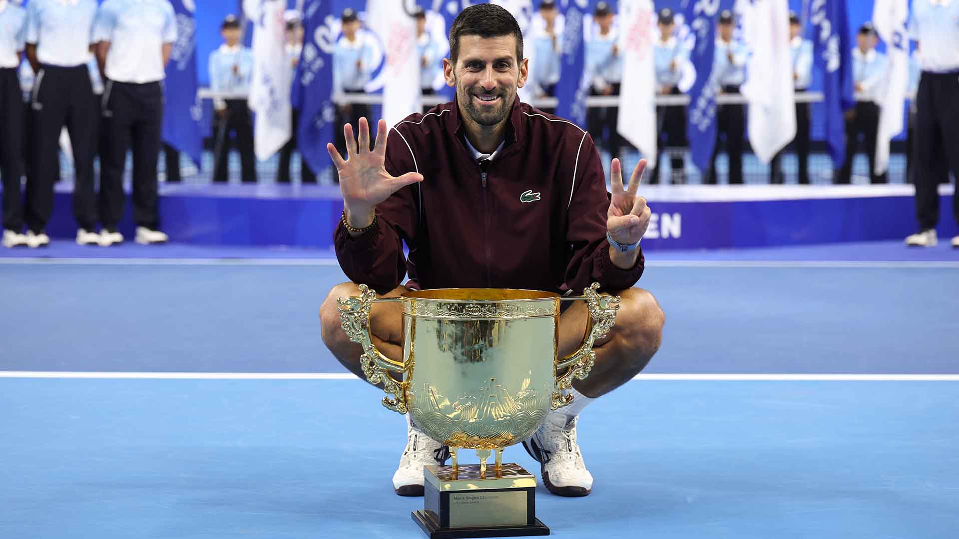Djokovic wins 102nd tour-level title in Beijing after De Minaur retires