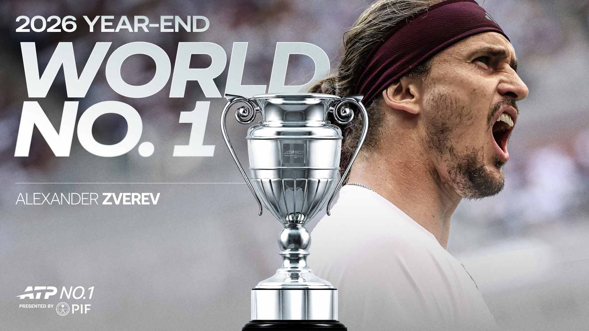 Zverev clinches ATP Year-End No. 1 presented by PIF honours
