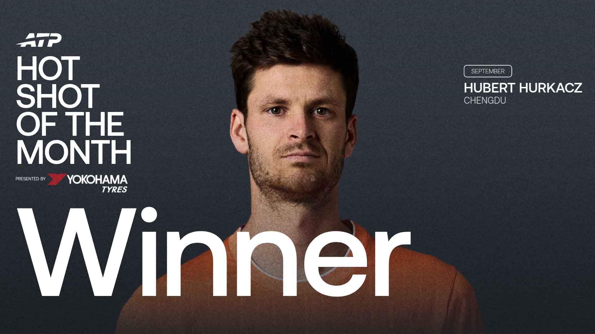 Hurkacz escapes two tweeners to win September's Hot Shot of the Month