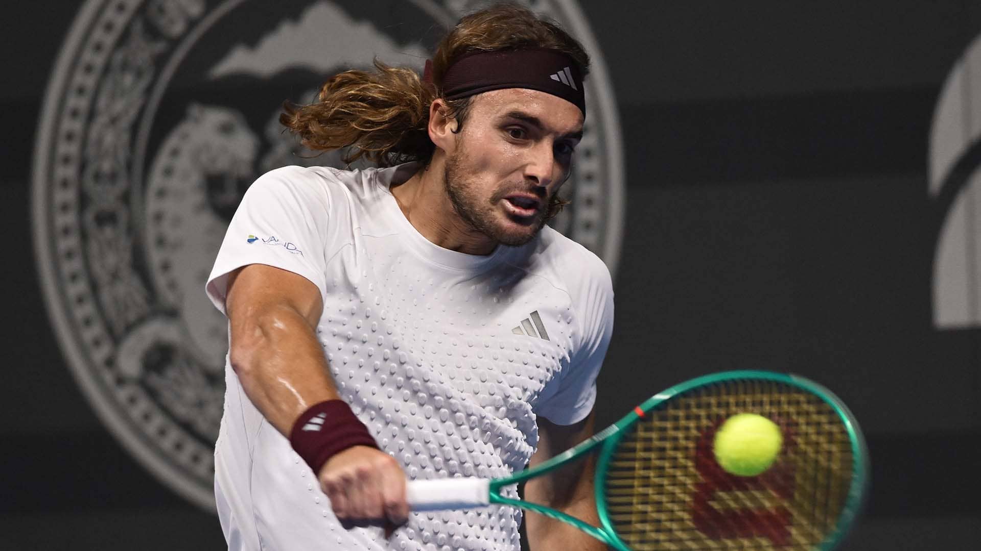 Tsitsipas pulls through all-one-hander battle with Kovacevic in Almaty
