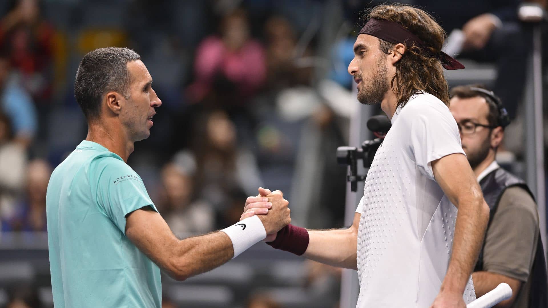 Stefanos Tsitsipas Ends Mikhail Kukushkin's Career at Almaty Open
