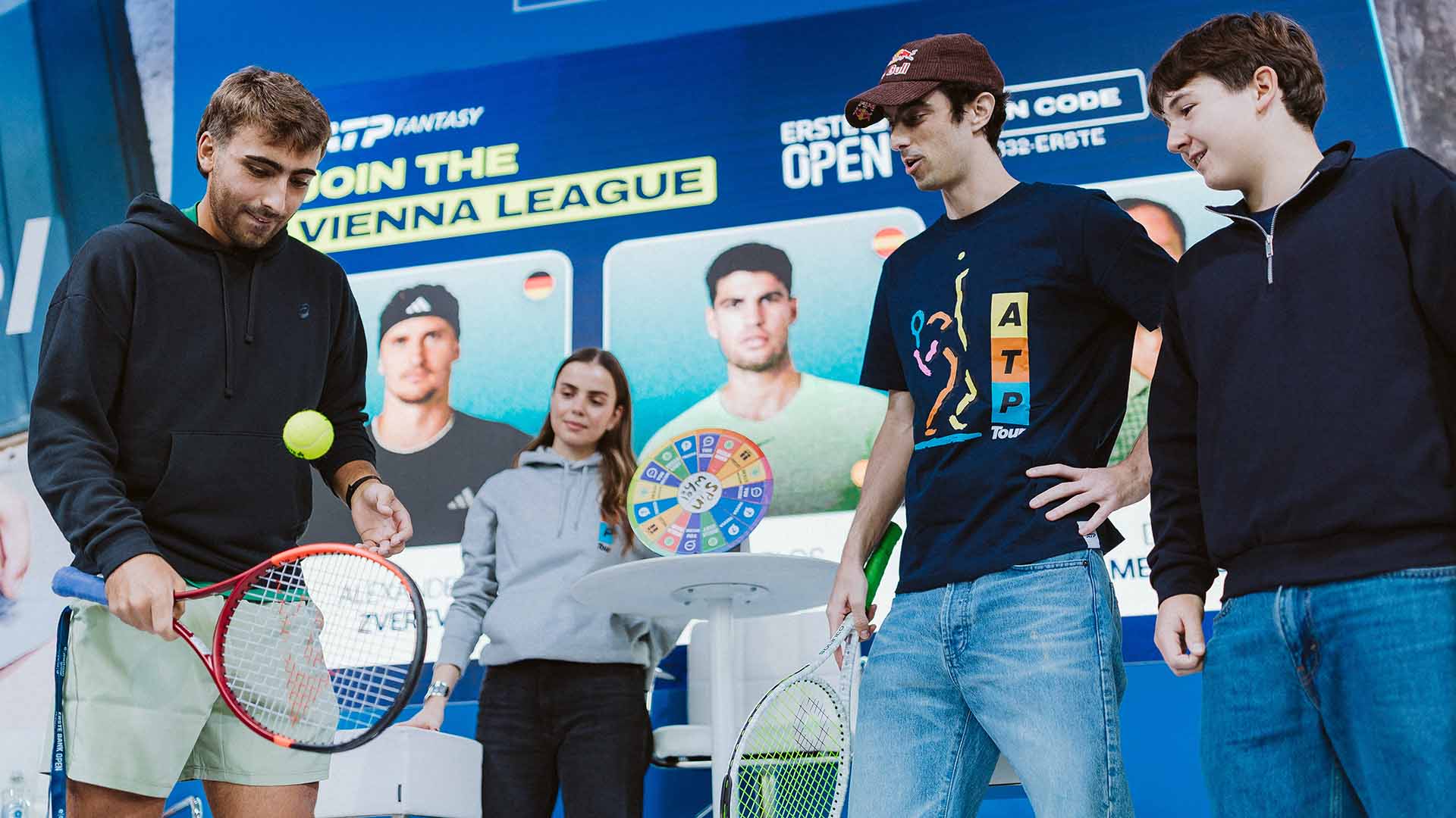 Mensik and Merida challenge fans at ATP Fantasy live event in Vienna