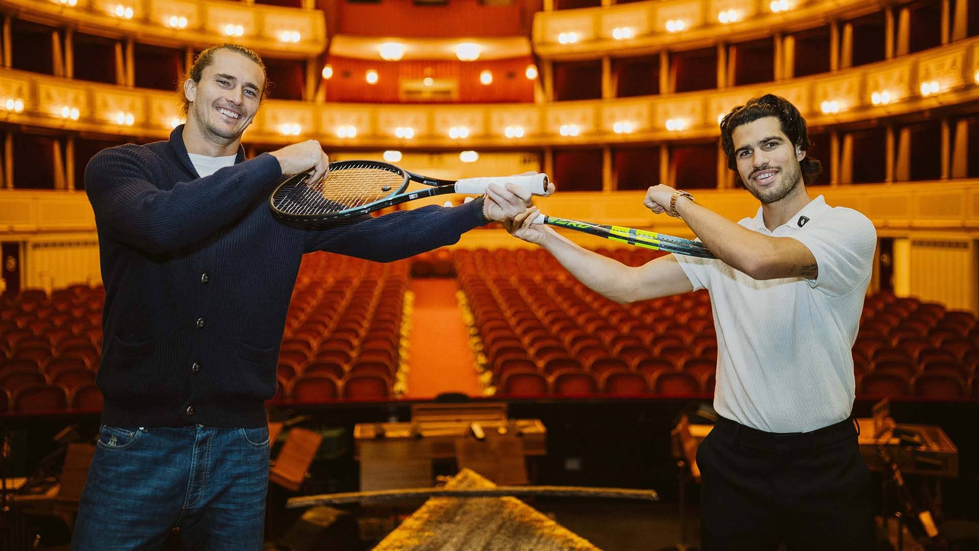 Zverev, Alcaraz take tennis among the tenors at the Vienna State Opera!