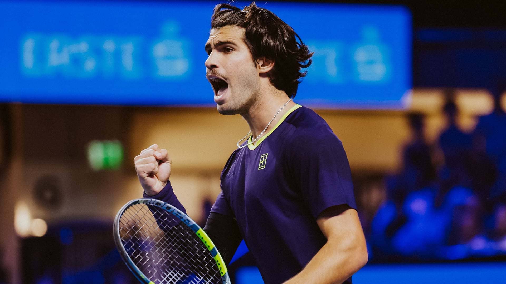 Alcaraz settles to sink Khachanov in high-quality Vienna return