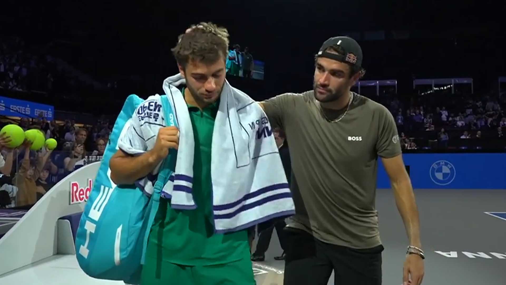 Berrettini sends message of support to Cobolli: 'Hopefully it is nothing serious'