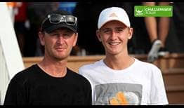 Former World No. 2 Petr Korda joins his son Sebastian at the Elizabeth Moore Sarasota Open.
