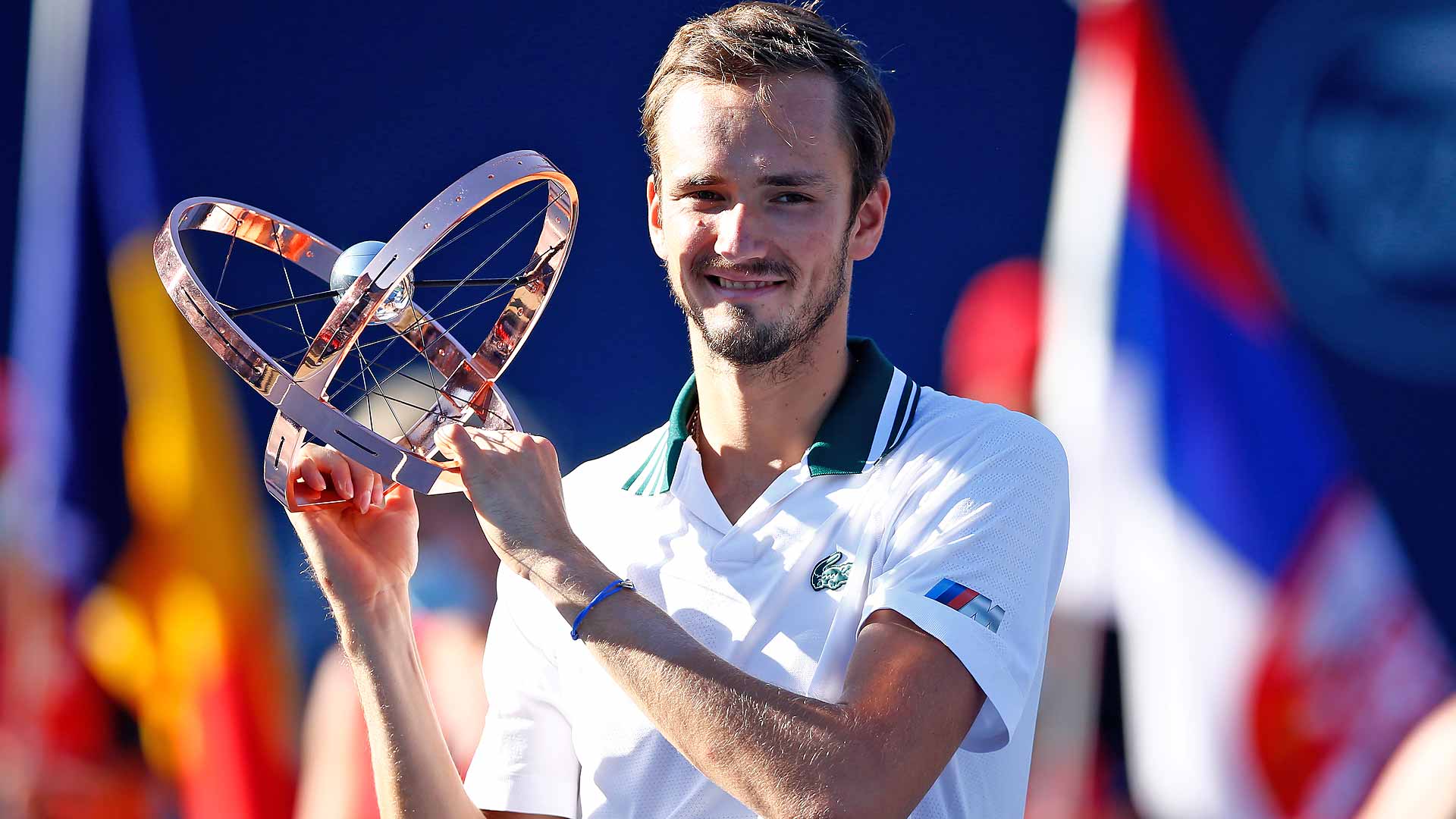 Daniil Medvedev wins an ATP Masters 1000 title in Toronto in 2021.