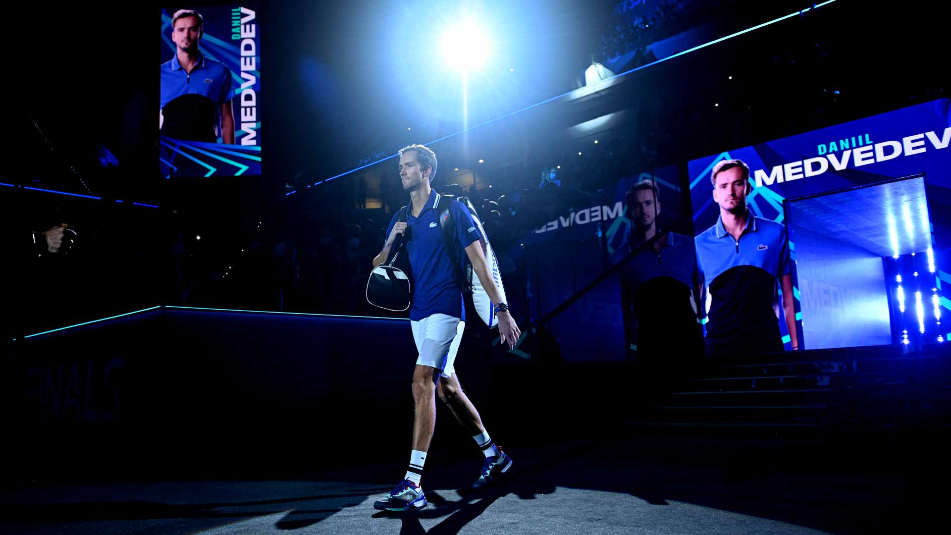 Daniil Medvedev at the 2021 Nitto ATP Finals in Turin.