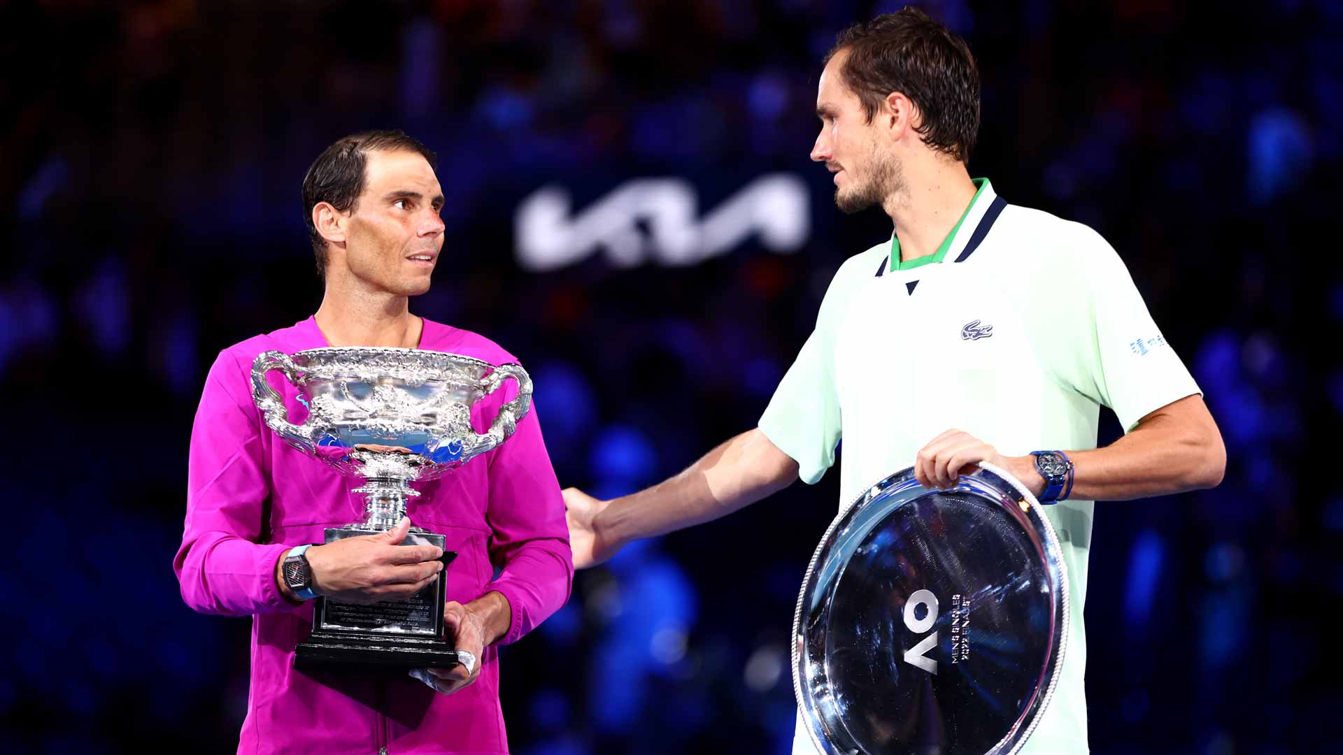 Daniil Medvedev loses to Rafael Nadal in the Australian Open final.