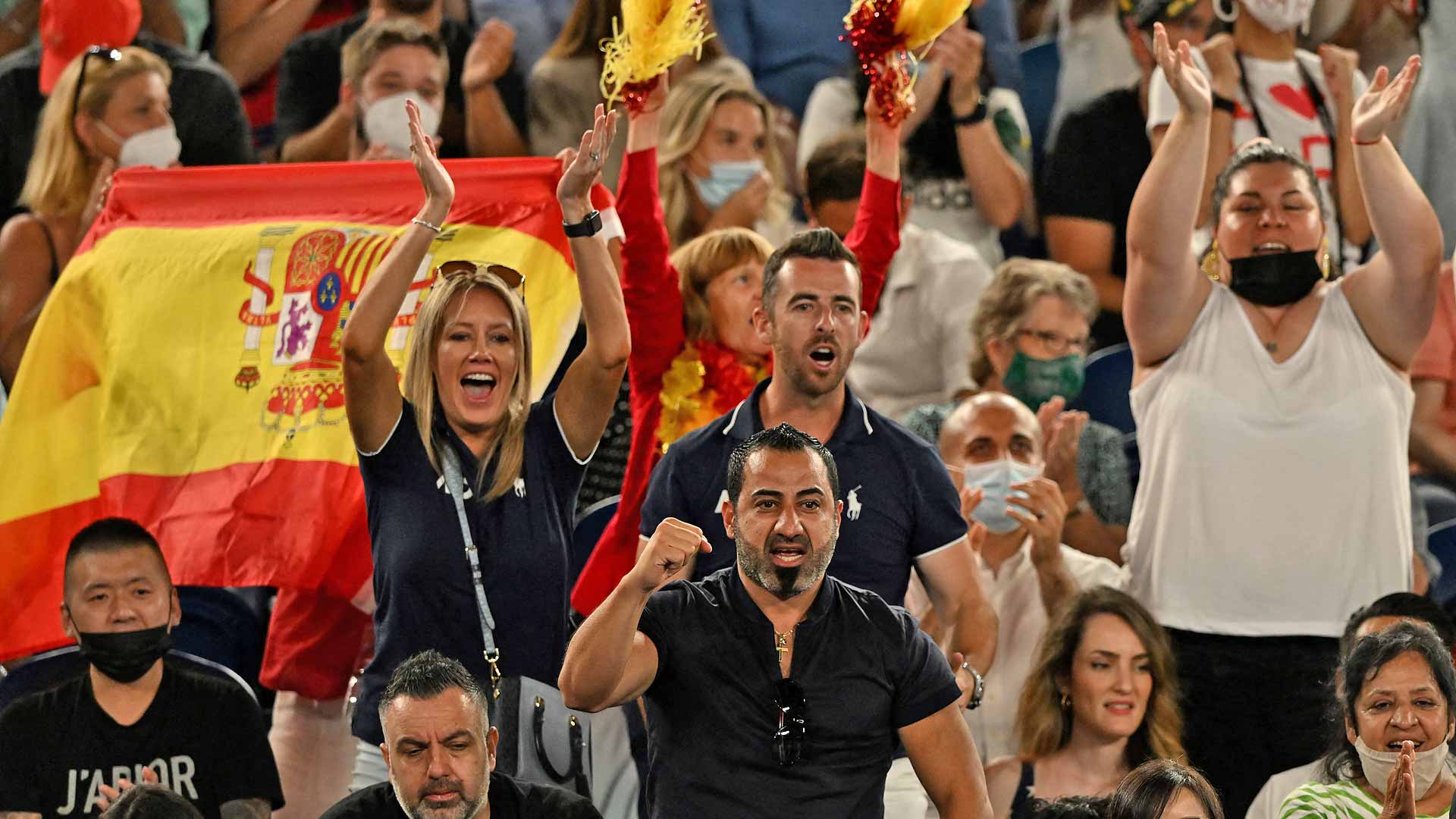 Rafael Nadal fans at 2022 Australian Open