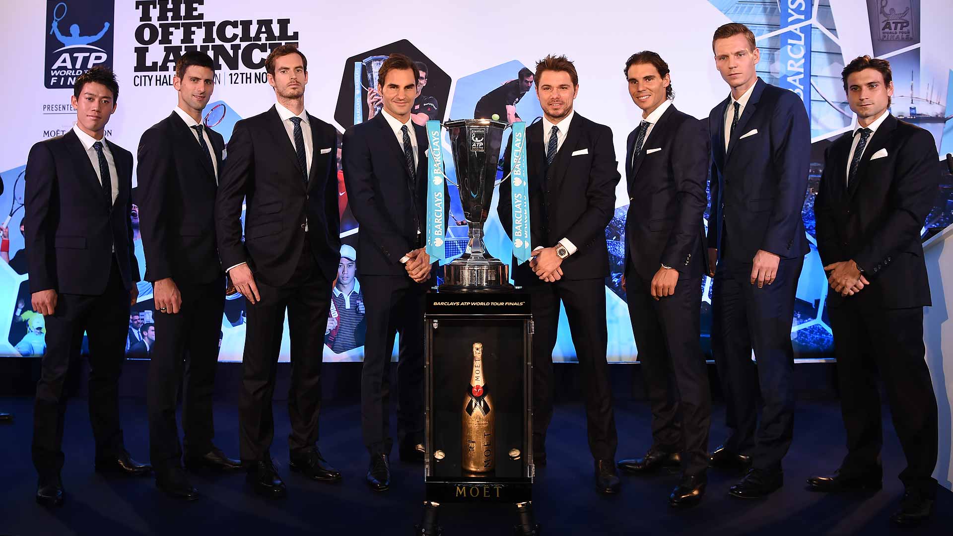 Djokovic, Federer In Same Group At 2015 Barclays ATP World Tour Finals ATP Tour Tennis