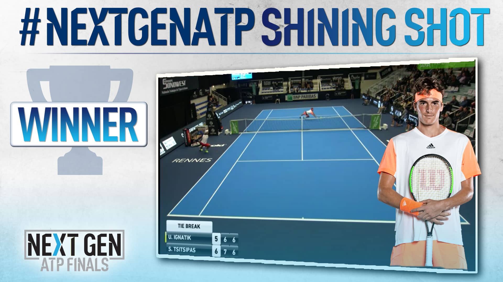 Tsitsipas Voted Nextgenatp Shining Shot In Q1 Atp Tour Tennis