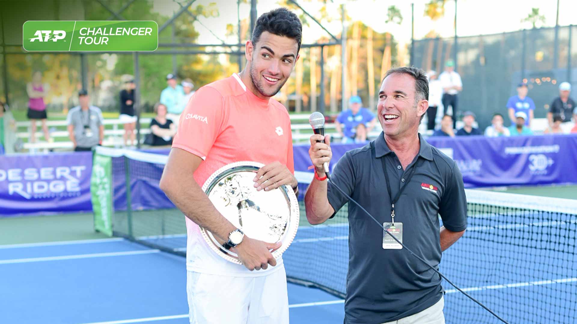 Matteo Berrettini Saves 1 Mp For Phoenix Crown Atp Tour Tennis