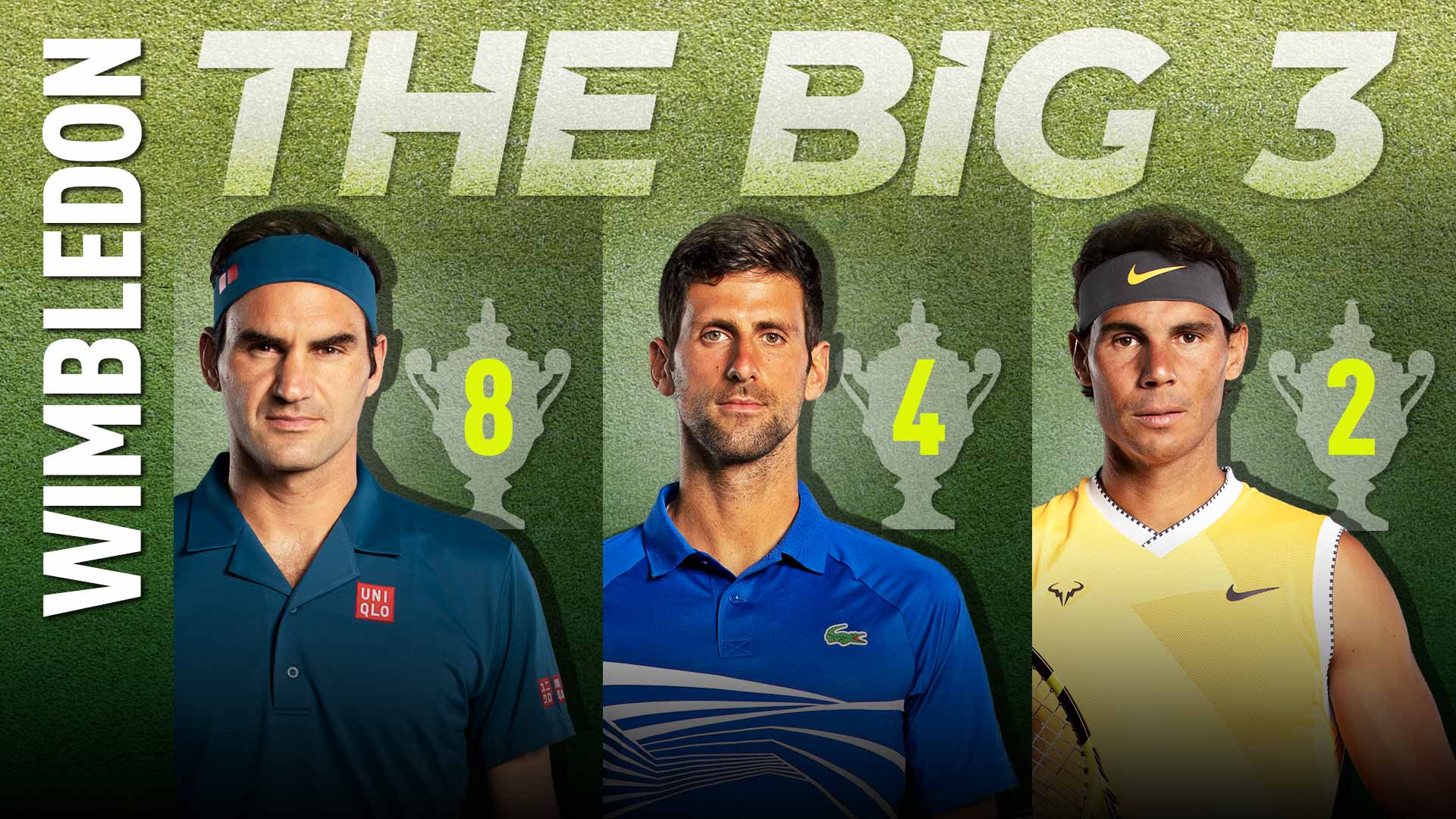 Federer, Djokovic, Nadal: Big Three Domination At Wimbledon | ATP Tour |  Tennis