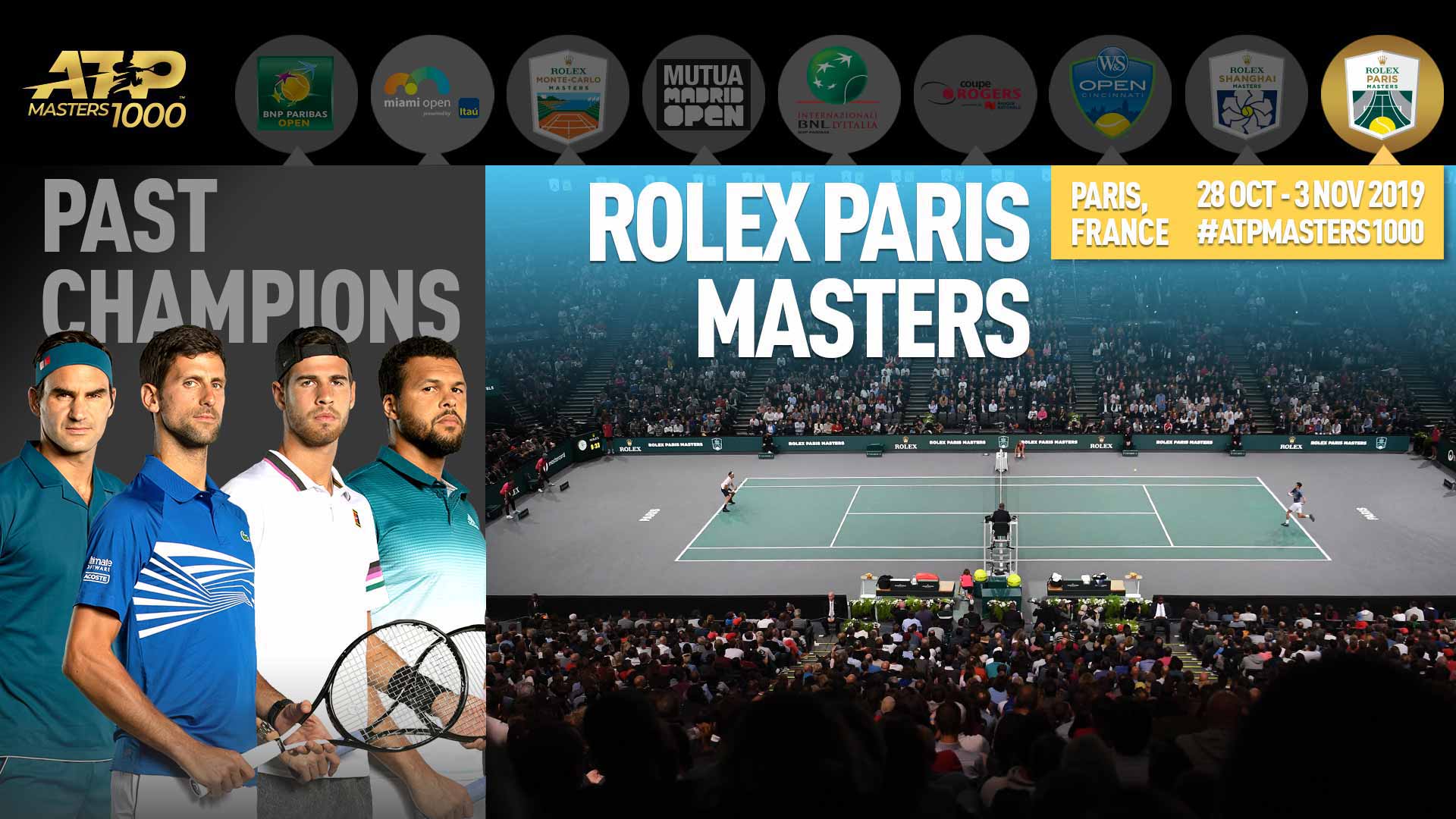 stærk Staple kapacitet Facts & Figures: Djokovic Goes For Fifth Rolex Paris Masters Title;  Medvedev Eyes Shanghai-Paris Sweep | ATP Tour | Tennis