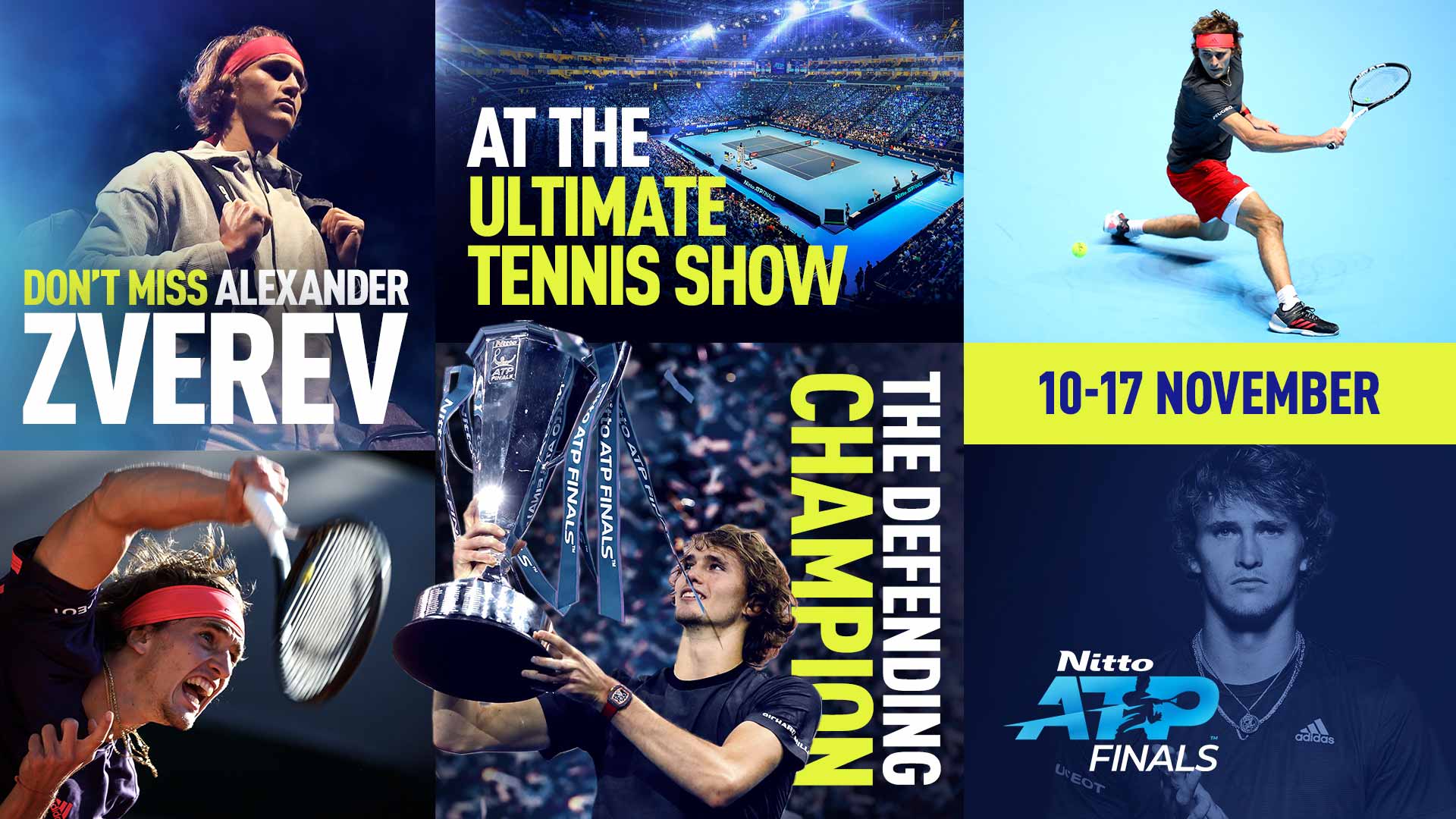 Reigning Champion Alexander Zverev Set To Defend Nitto ATP Finals Title ATP Tour Tennis