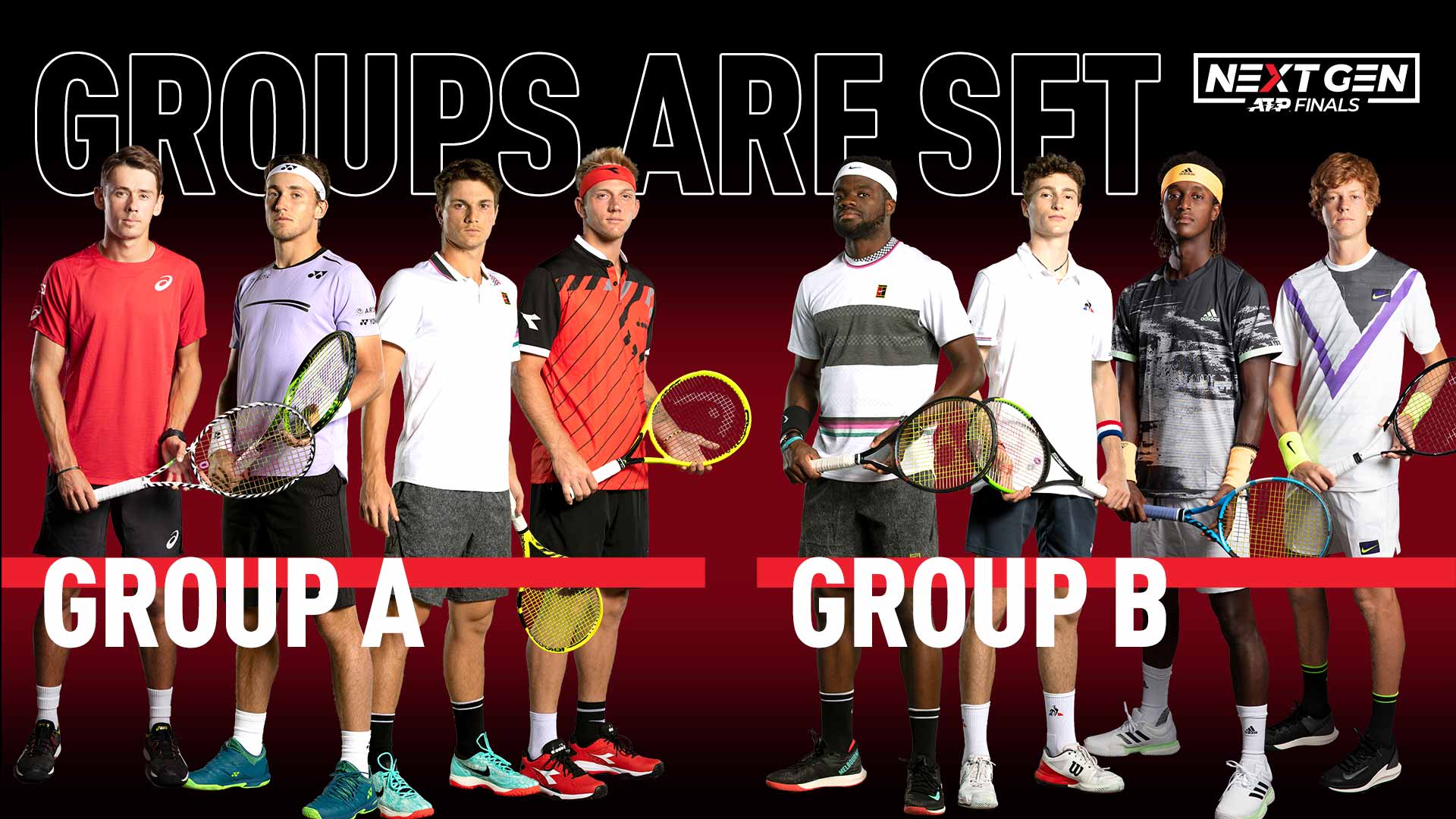 ATP Milan Groups Locked In For The 2019 Next Gen ATP Finals ATP Tour Tennis