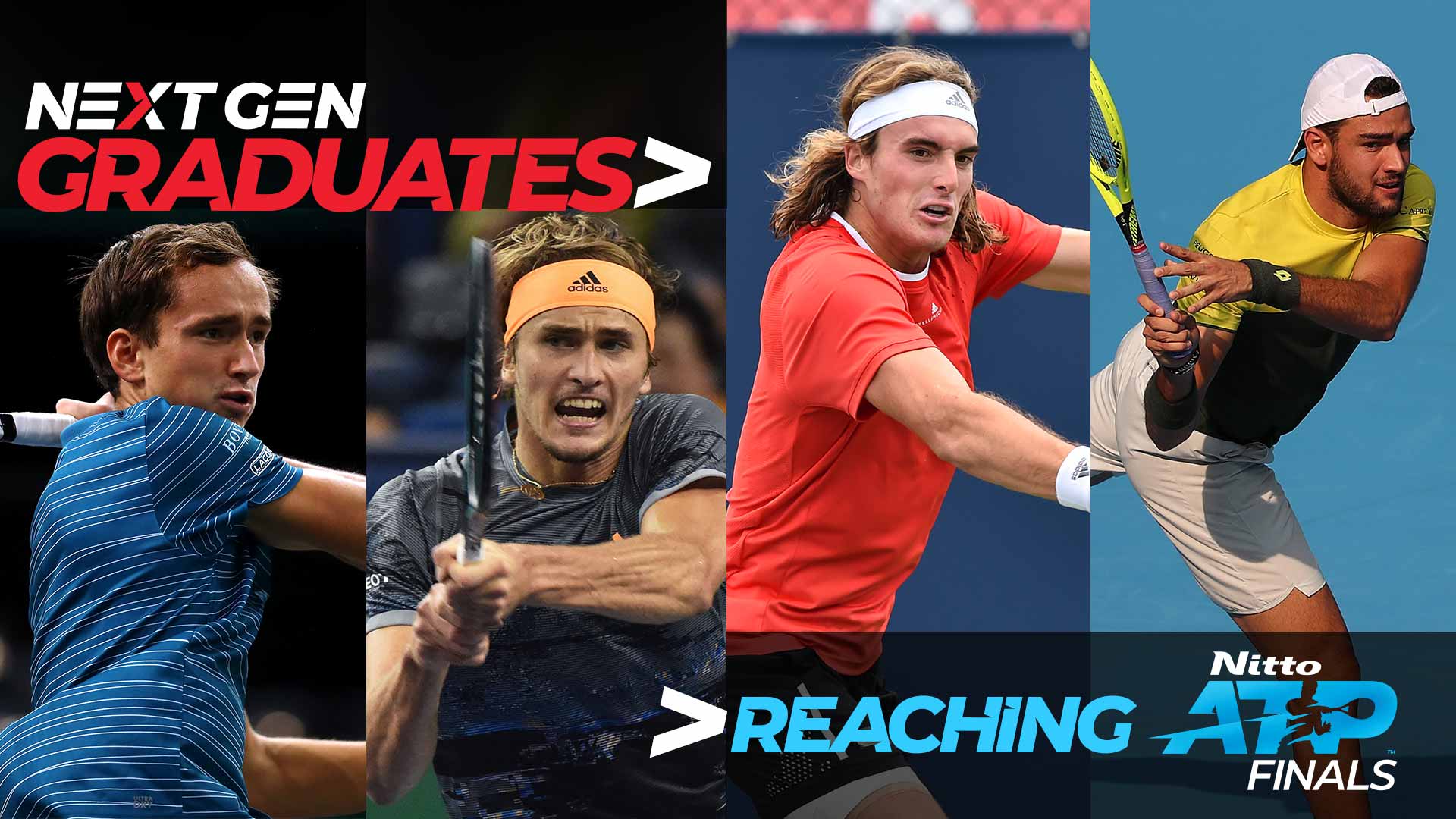 Daniil Medvedev Stefanos Tsitsipas Alexander Zverev Matteo Berrettini Make The Jump From Milan To London Atp Tour Tennis