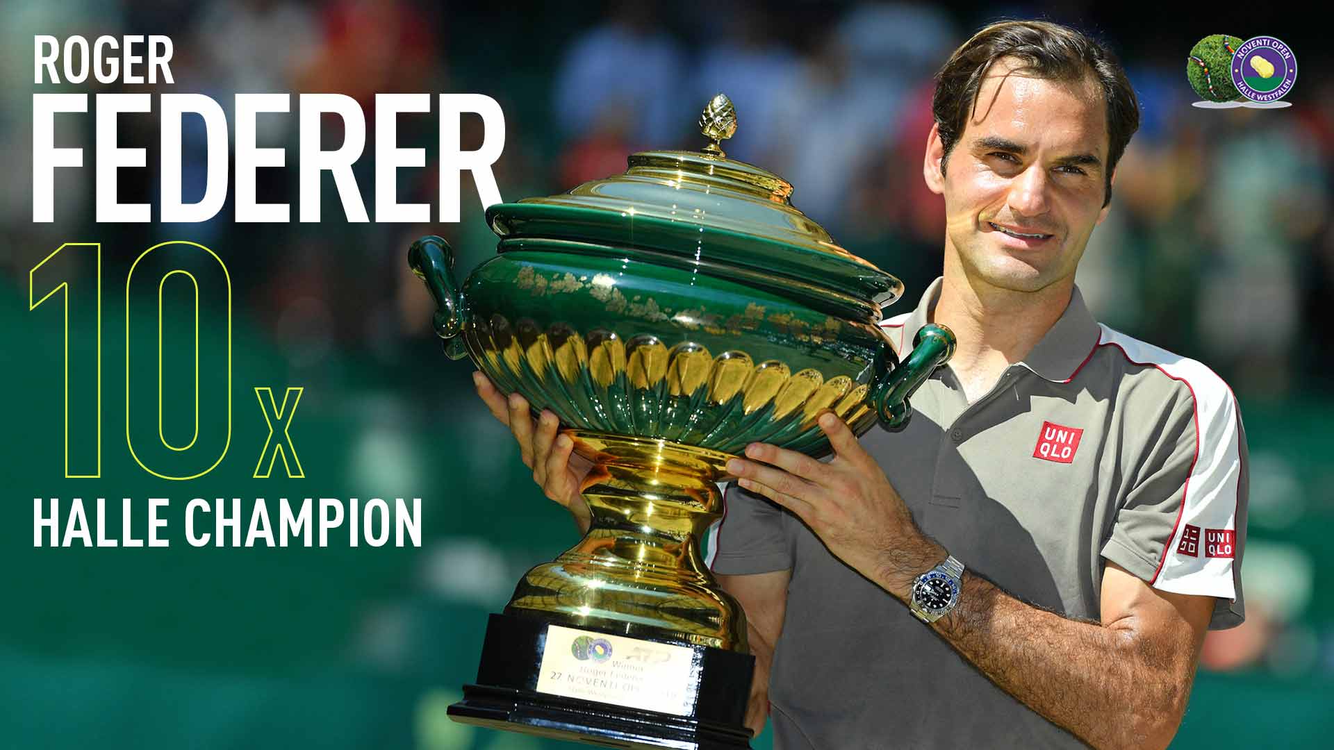 A History Of Roger Federer S 10 Halle Titles Atp Tour Tennis Official live streaming of the halle. 10 halle titles atp tour