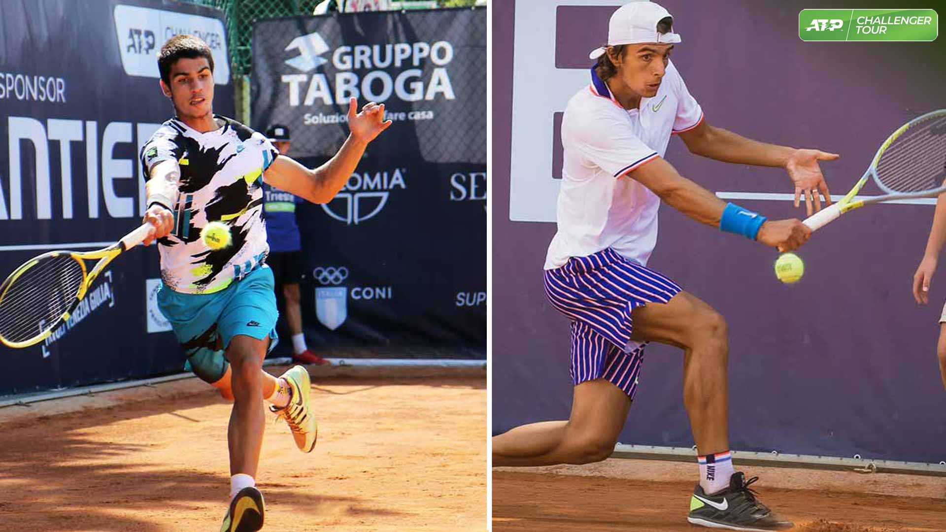 Youth Movement Alcaraz (17) and Musetti (18) Battle In Trieste Semis ATP Tour Tennis