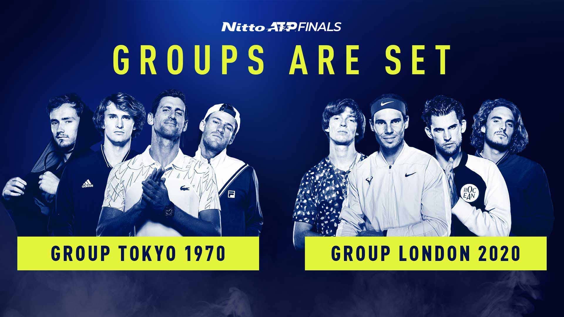 Groups Are Set For 2020 Nitto ATP Finals ATP Tour Tennis