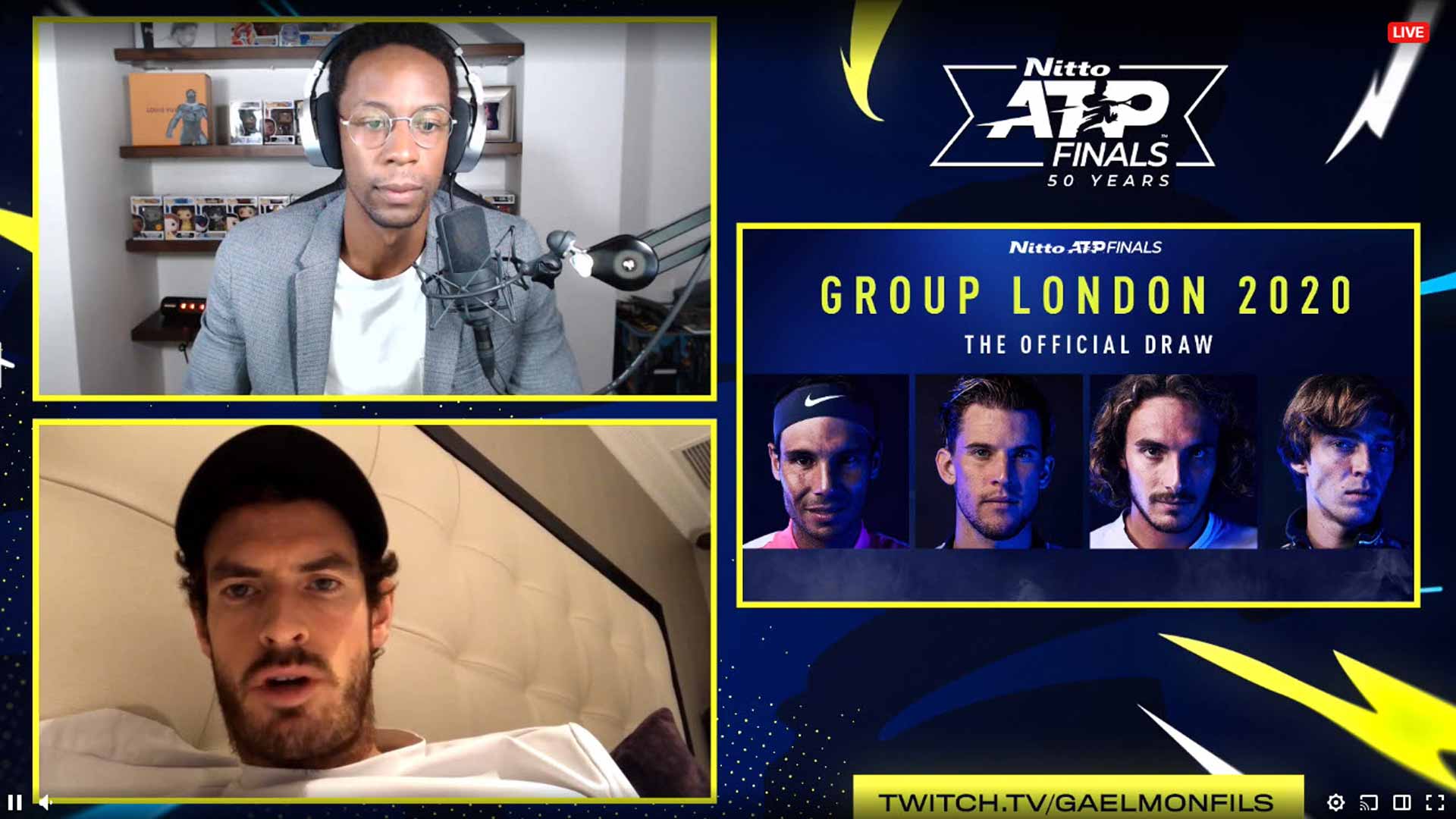 Twitch Takes Gael Monfils Andy Murray Preview The Nitto Atp Finals Atp Tour Tennis