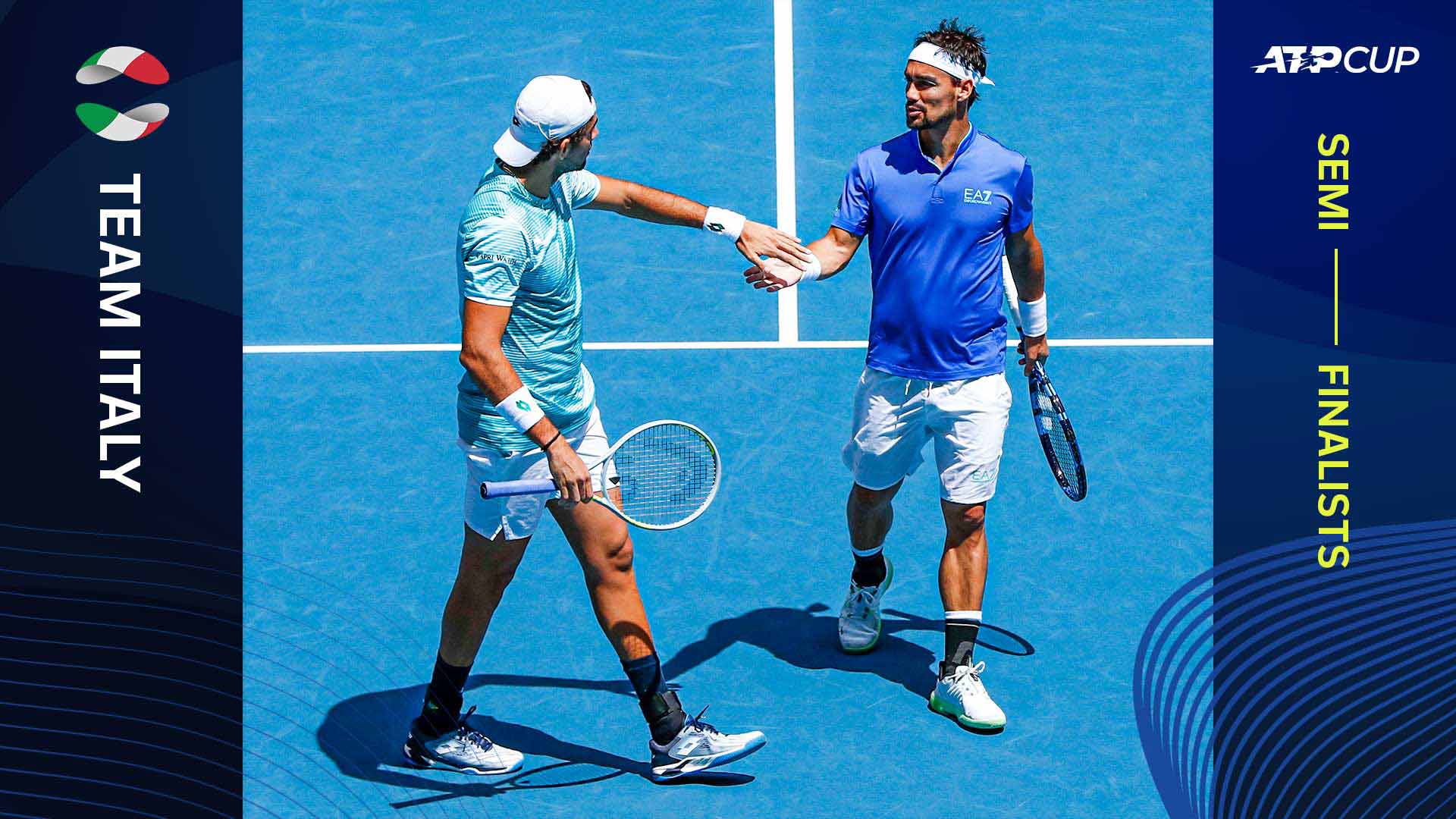 Matteo Berrettini Fabio Fognini Clinch Italy S Spot In Atp Cup Semi Finals Atp Tour Tennis