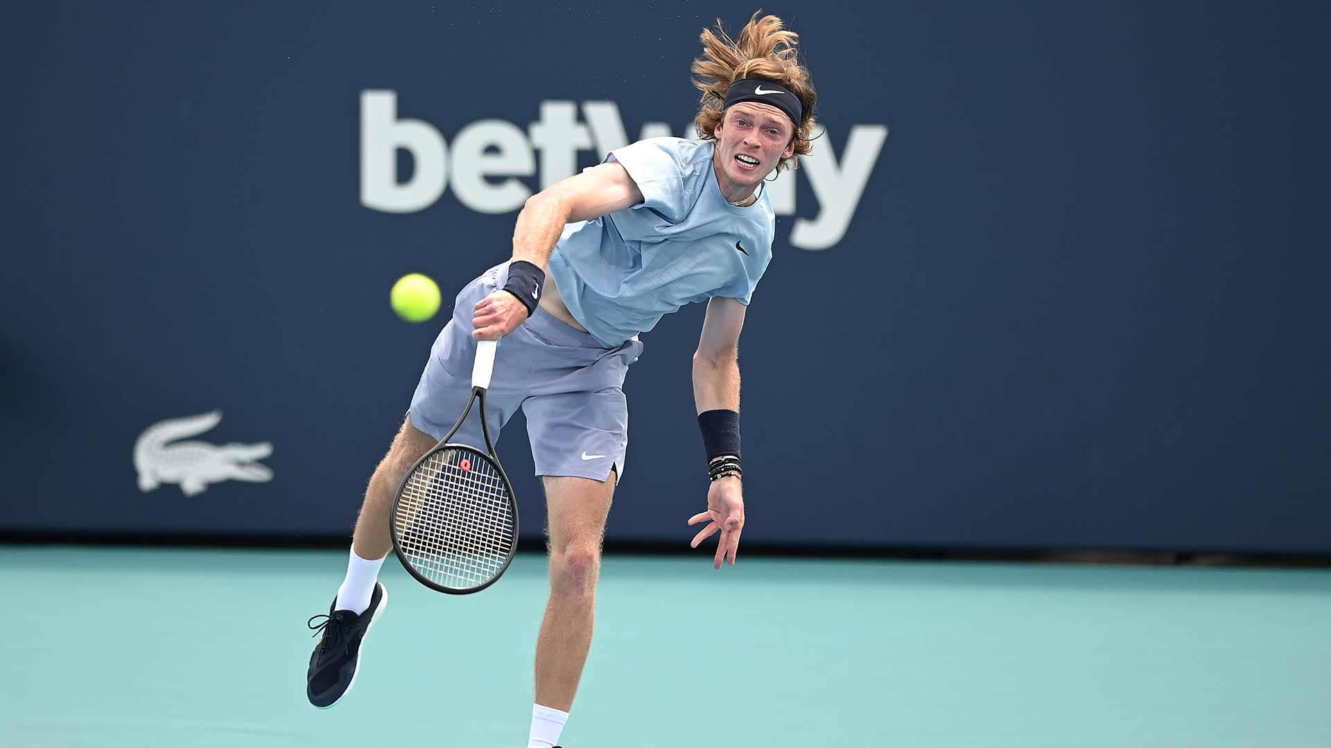 Andrey Rublev Completes March Hat-Trick Against Marton Fucsovics In Miami ATP Tour Tennis