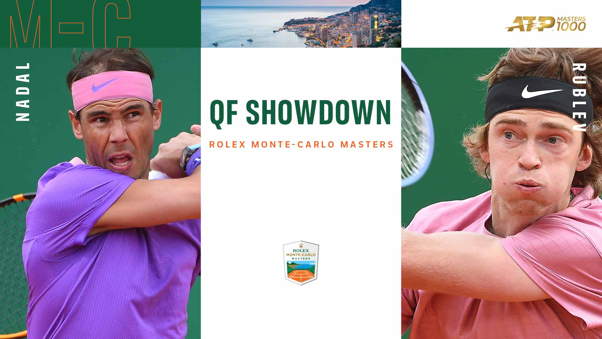 Friday Preview Rublev To Battle Nadal in Monte-Carlo ATP Tour Tennis