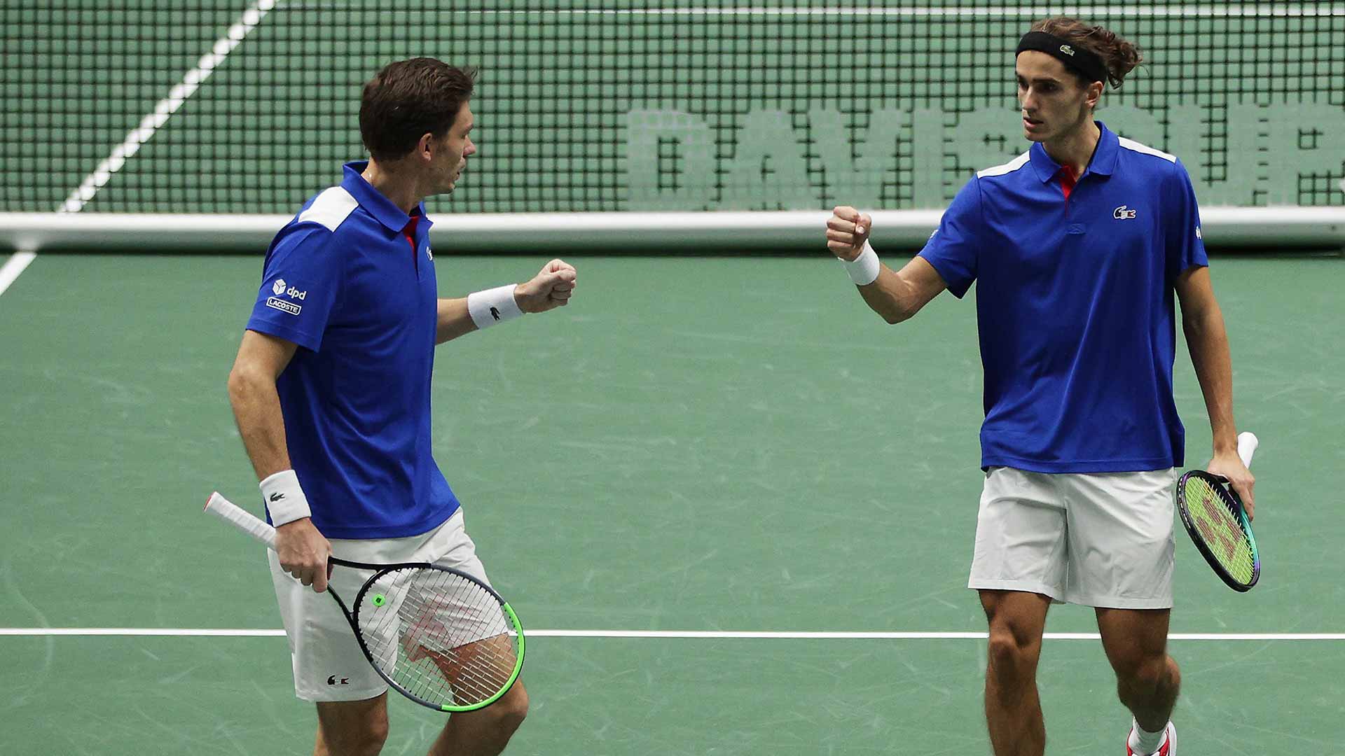 Pierre-Hugues Herbert and Nicolas Mahut Win Tie For France ATP Tour Tennis