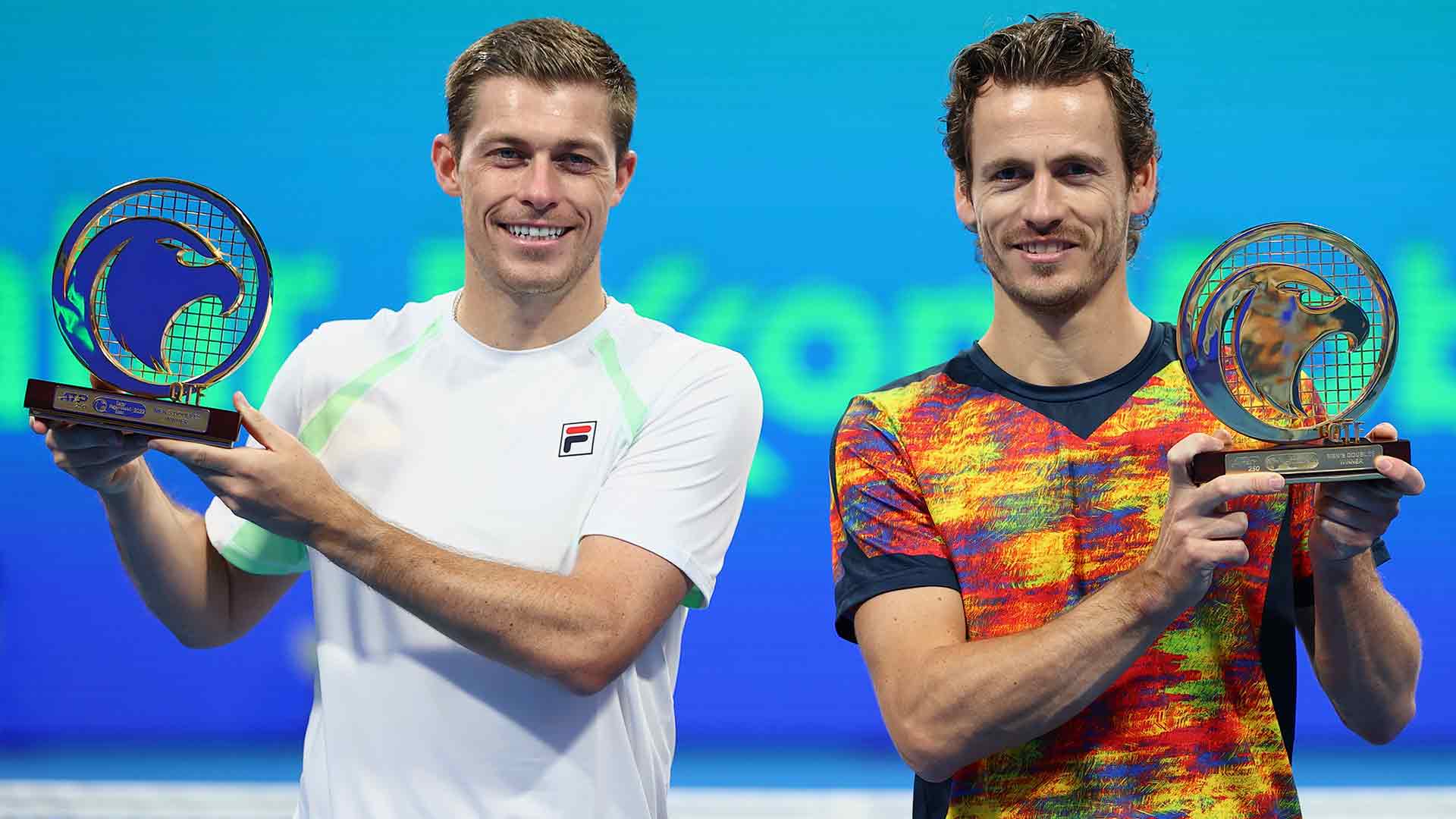 Neal Skupski (L) and Wesley Koolhof won the Doubles Championship in Wimbeldon.