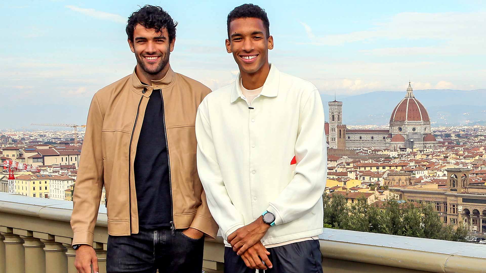 Matteo Berrettini and Felix Auger-Aliassime Enjoy Florence Views Its A Beautiful City ATP Tour Tennis