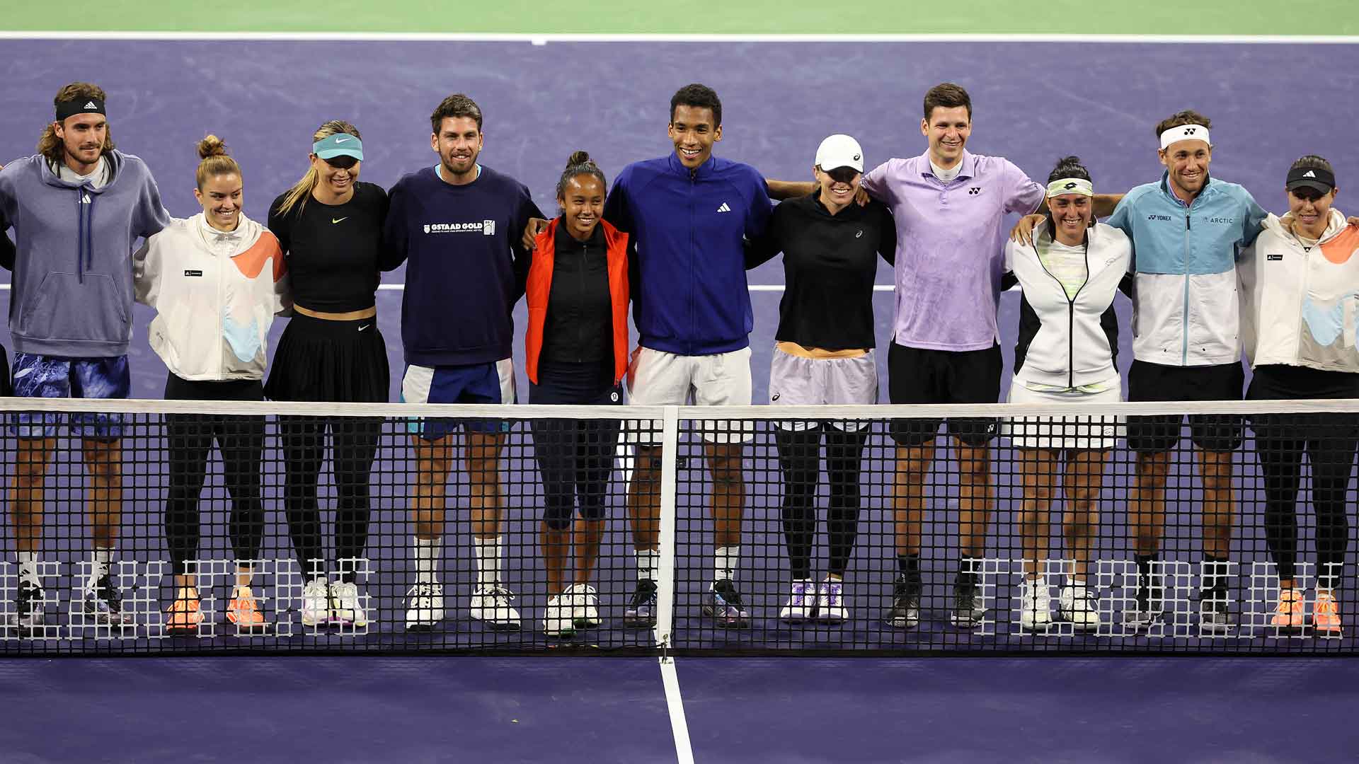 ATP, WTA Stars Unite For Mixed Doubles Exhibition At Indian Wells ATP Tour Tennis