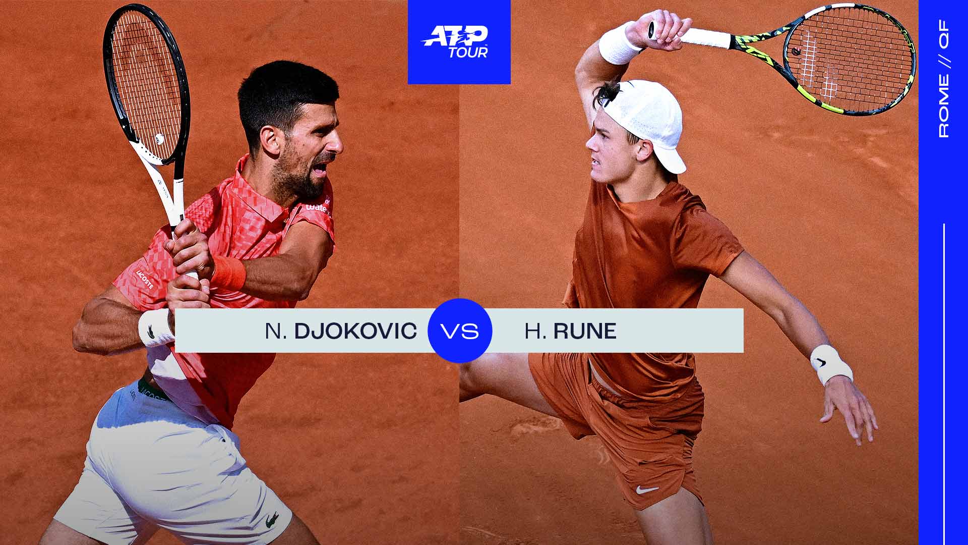 Rome QF Preview Can Holger Rune Upset Novak Djokovic? ATP Tour Tennis